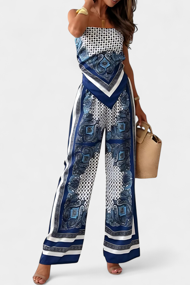 Leonie Paisley Pattern and Straps Set