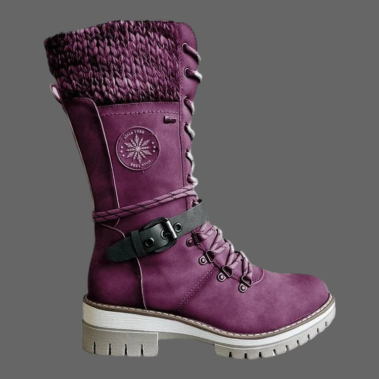 Carolina - Twist boots with side zipper