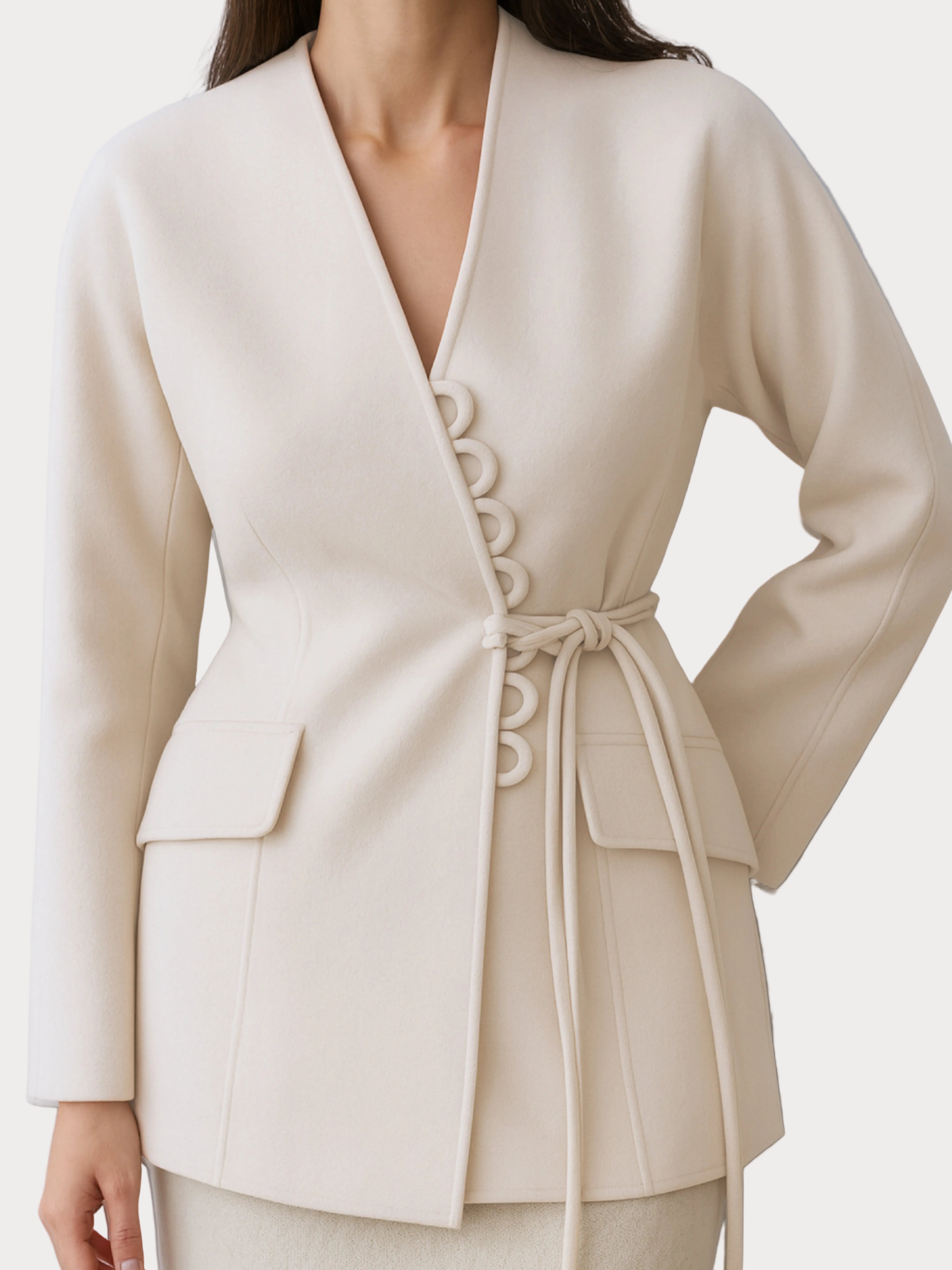 Tatiana | Loop-Tie Wrap Jacket Autumn V1