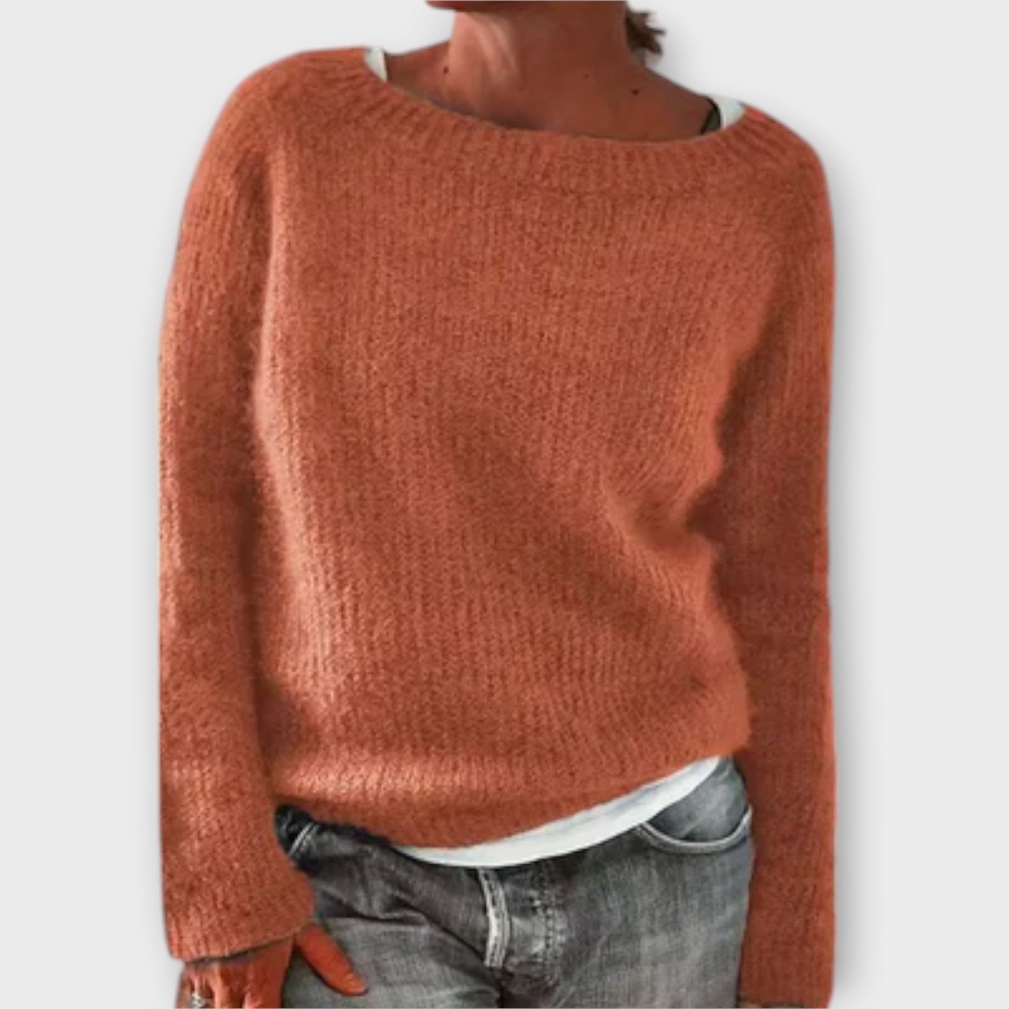 Regine – solid colored knitted sweater