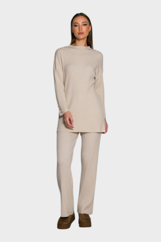 Cruella | Rib knit set with buttons