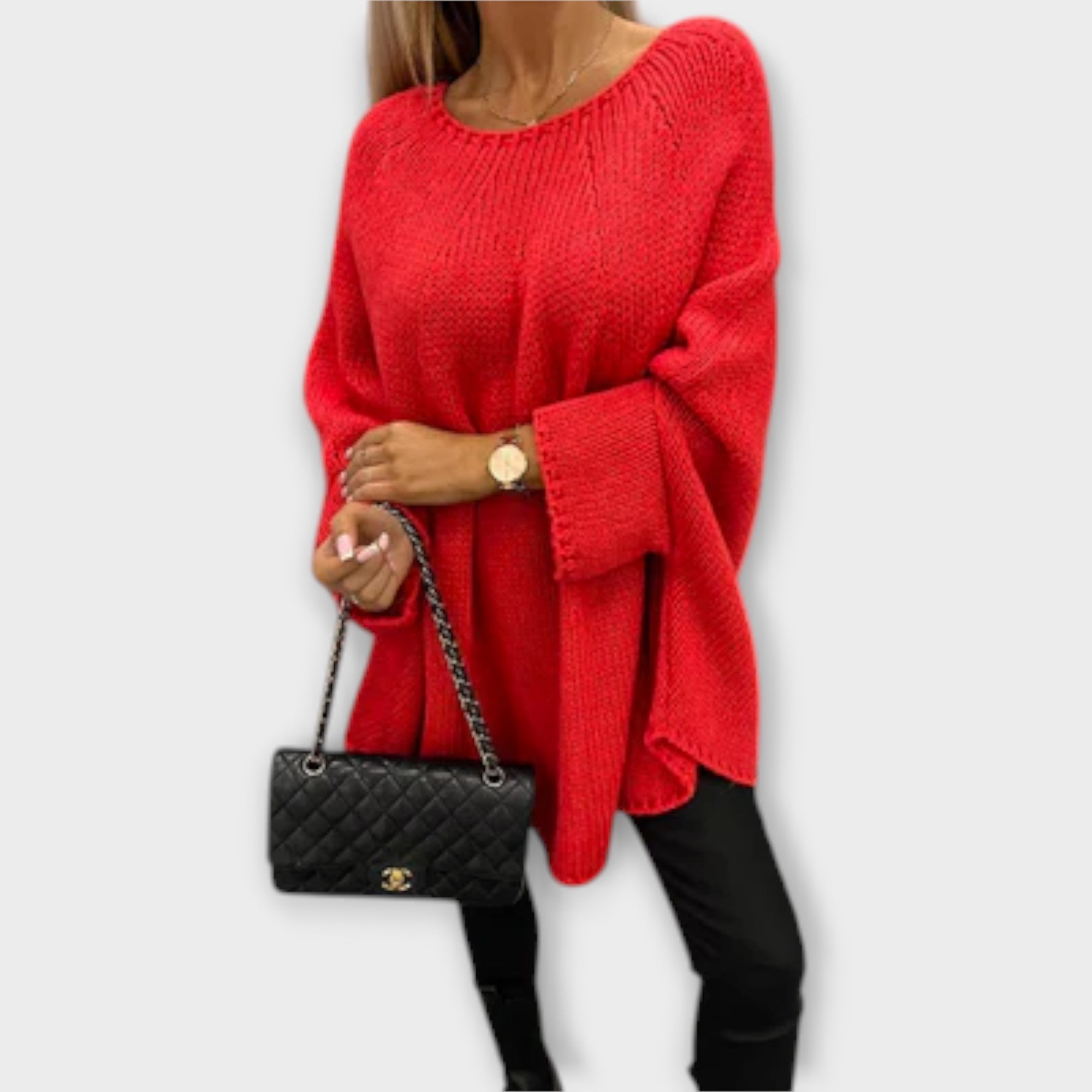 Isabel - Elegant women's sweater with round neck