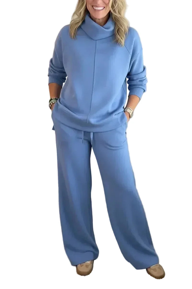 Misa - THALIA COZY TWO-PIECE TURTLENECK TRAVEL SET