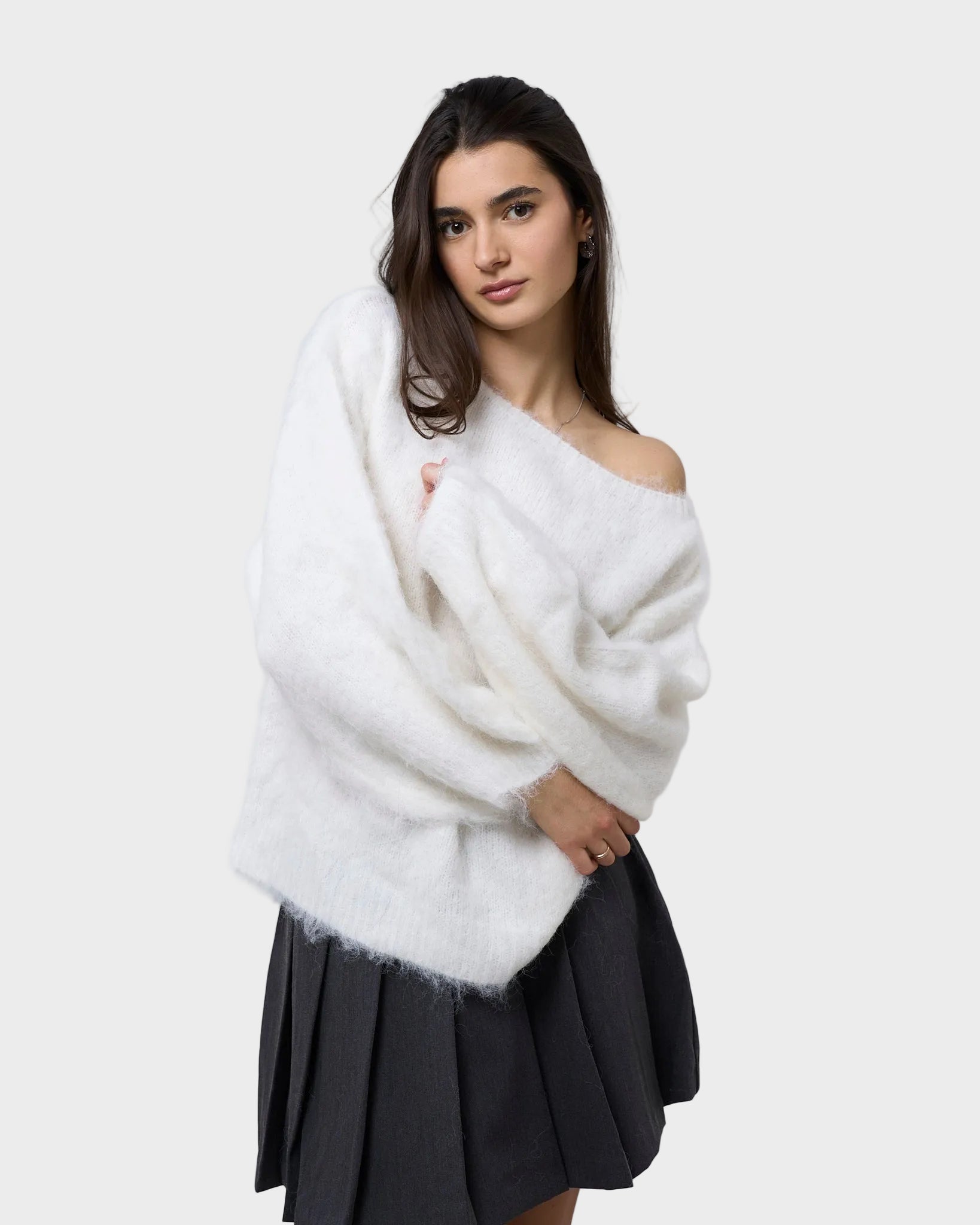 Adalisa Knit Sweater - White