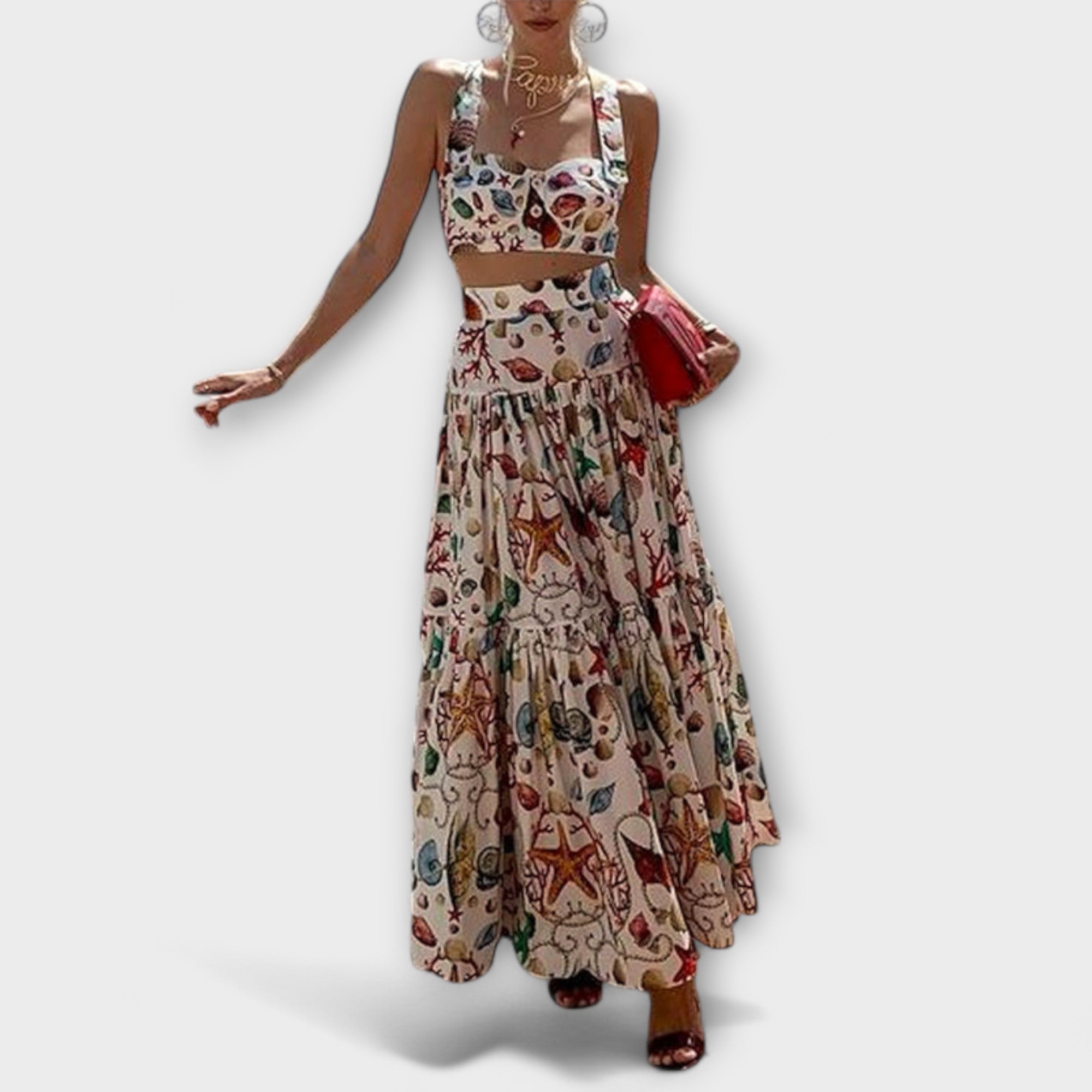 Heather - Elegant 2-piece skirt set