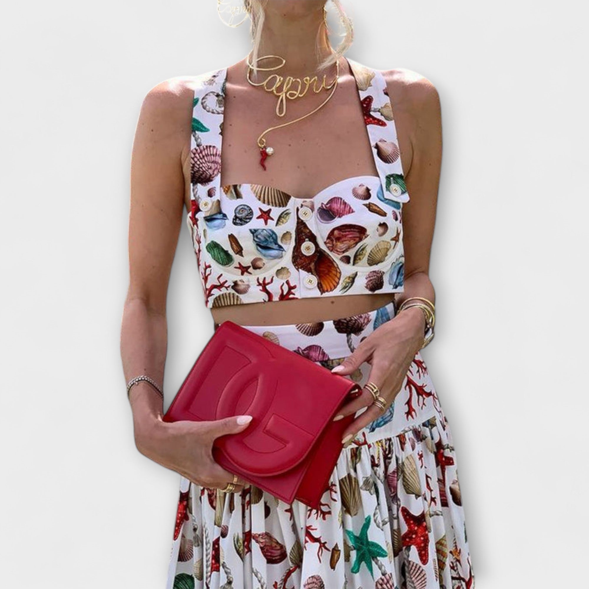 Heather - Elegant 2-piece skirt set