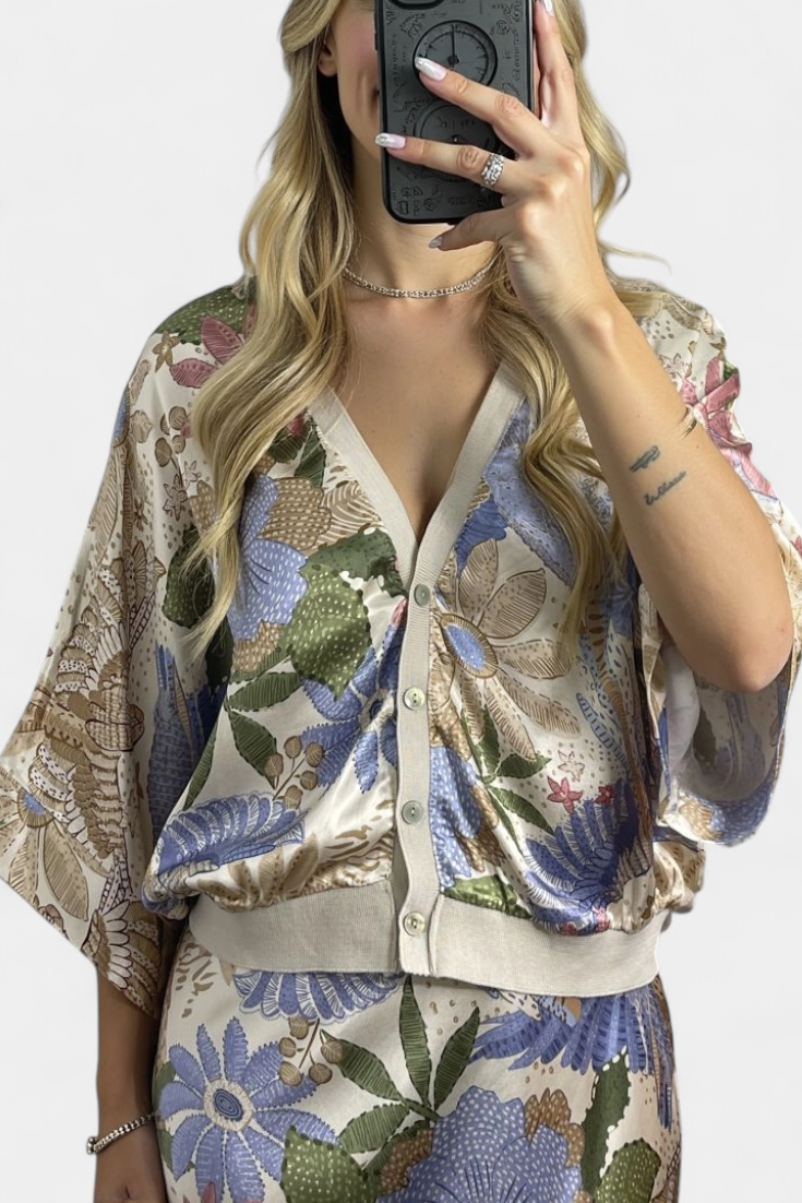 Shae Soft Set with Blouse and Floral Mermaid Skirt