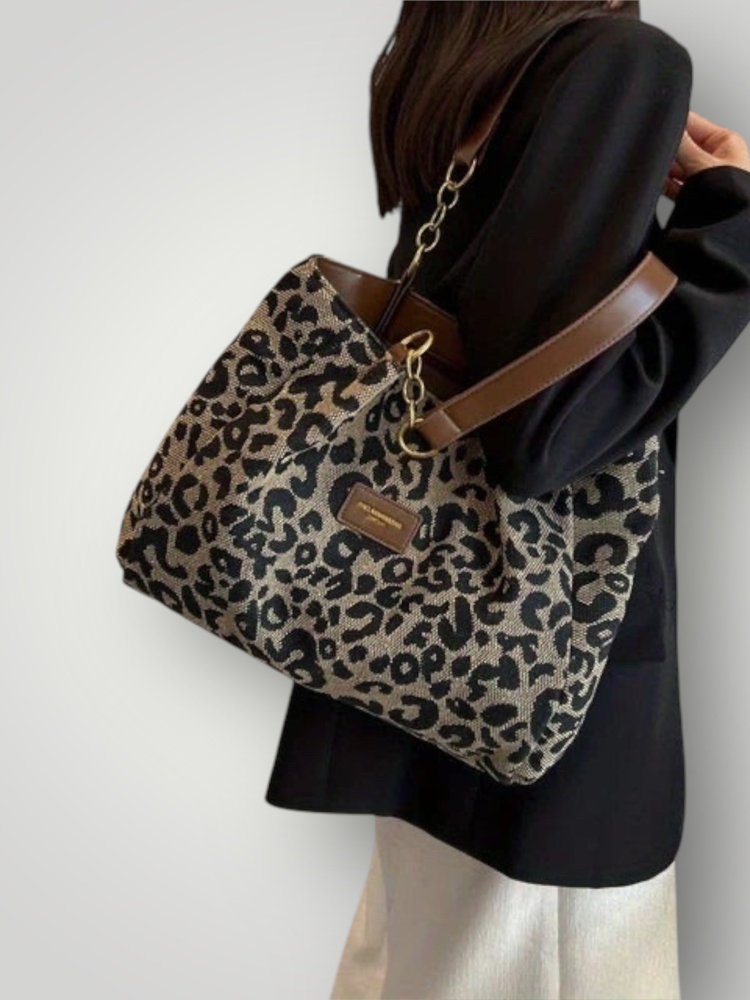 Leonara | Leopard Print Tote Bag