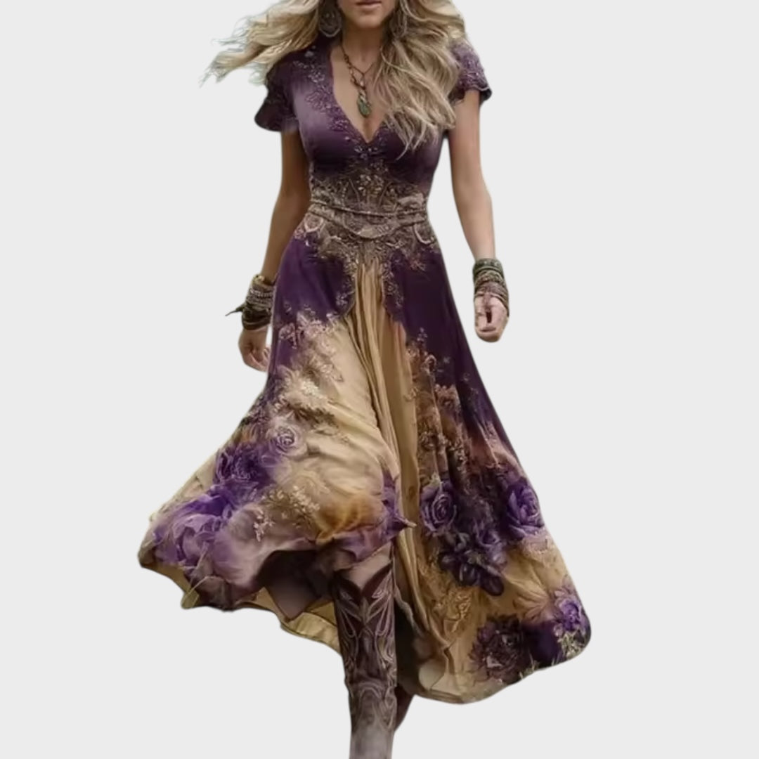 Celestine | Fitted and flowy floral dress