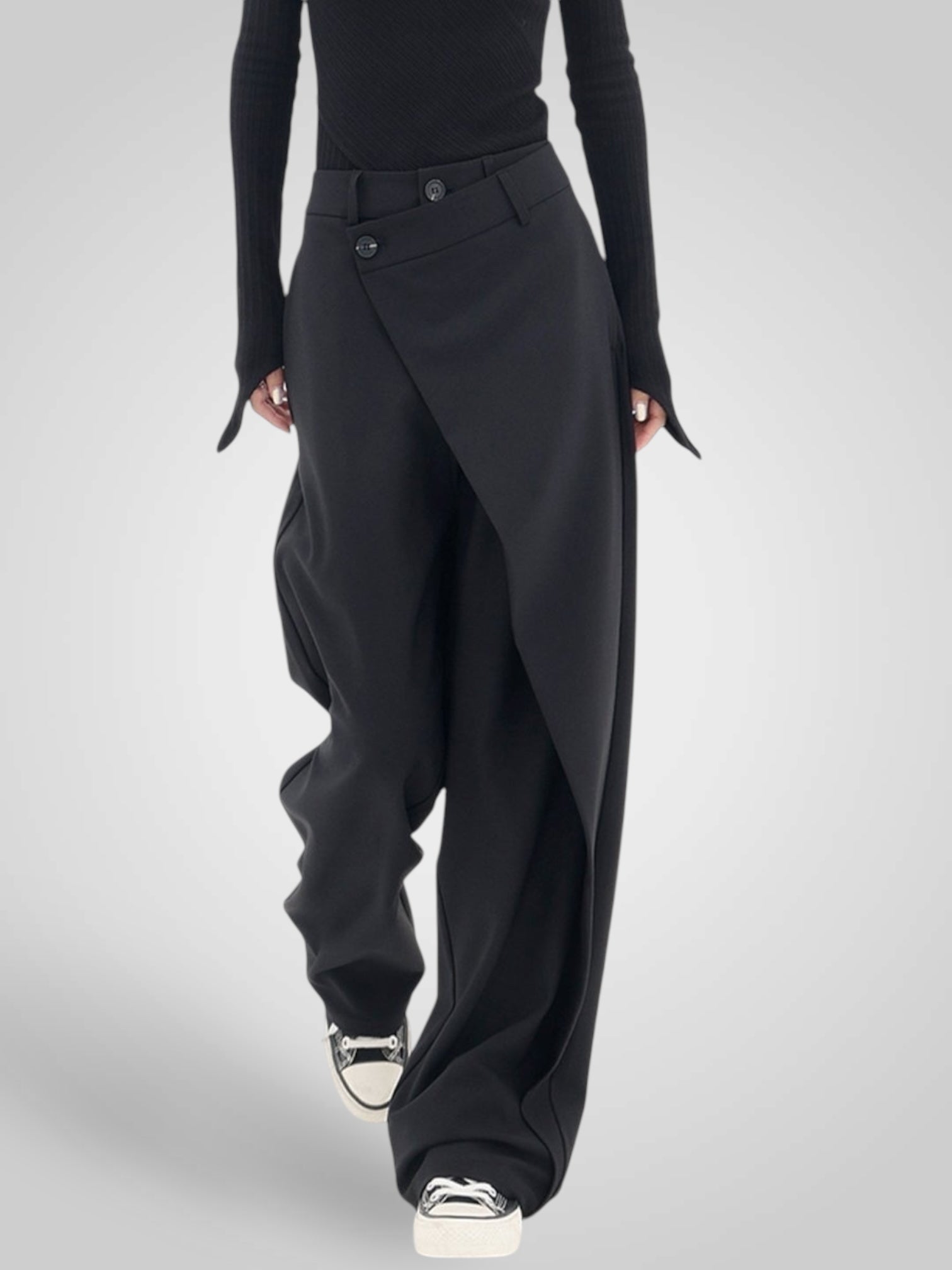 Aimee | Asymmetrical Layered Pants