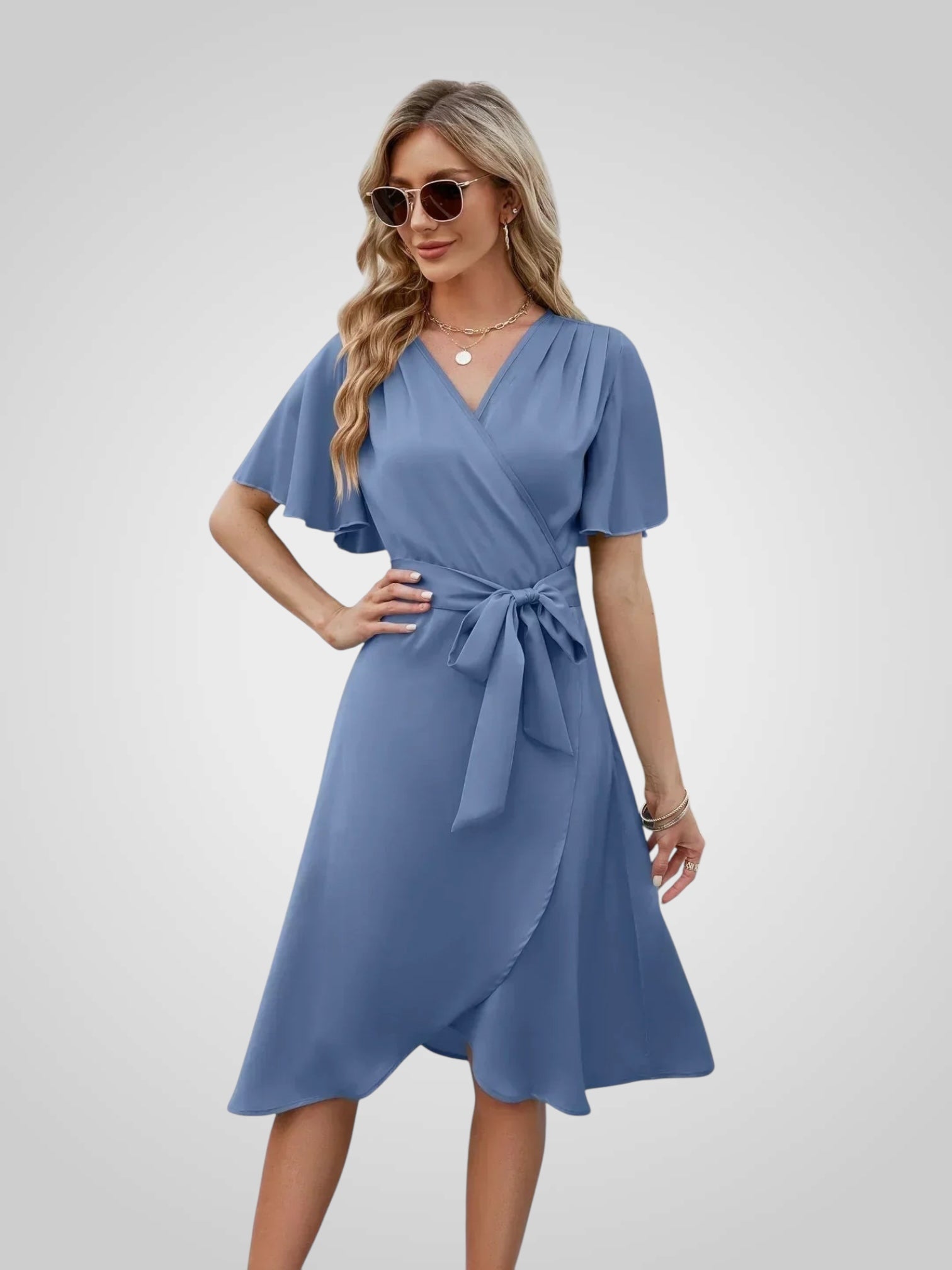 Amada | Elegant Women's Dress with Tie