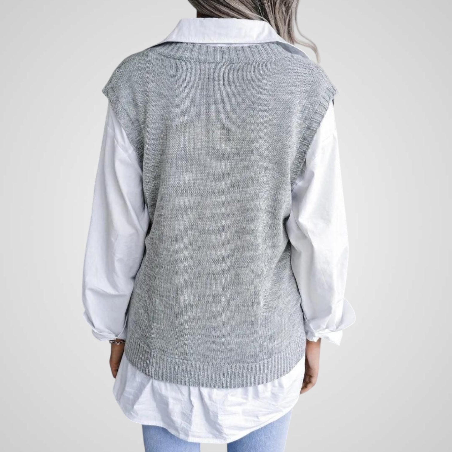 Rudi | Women's Knitted Vest with V-neck