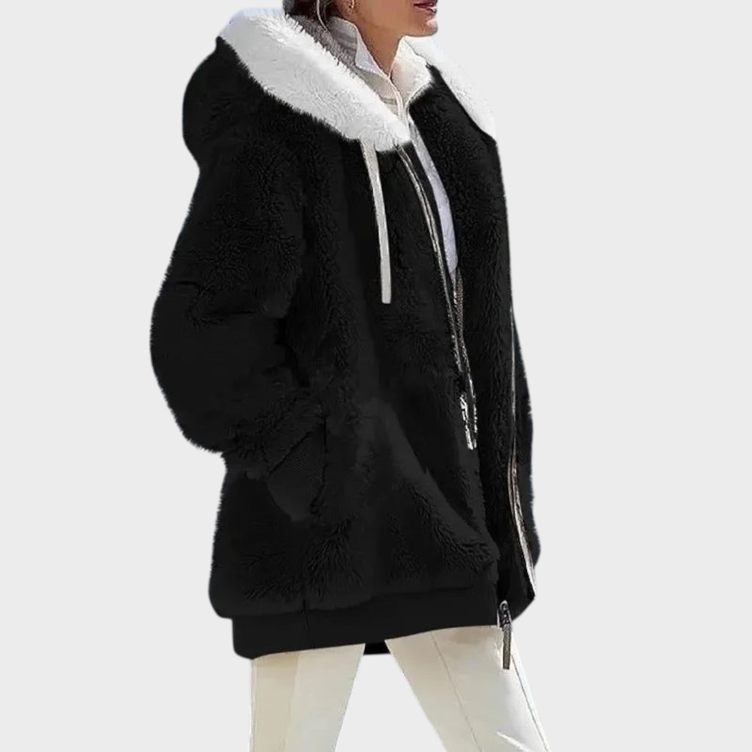 Andrea | Winter jacket with hood and zipper