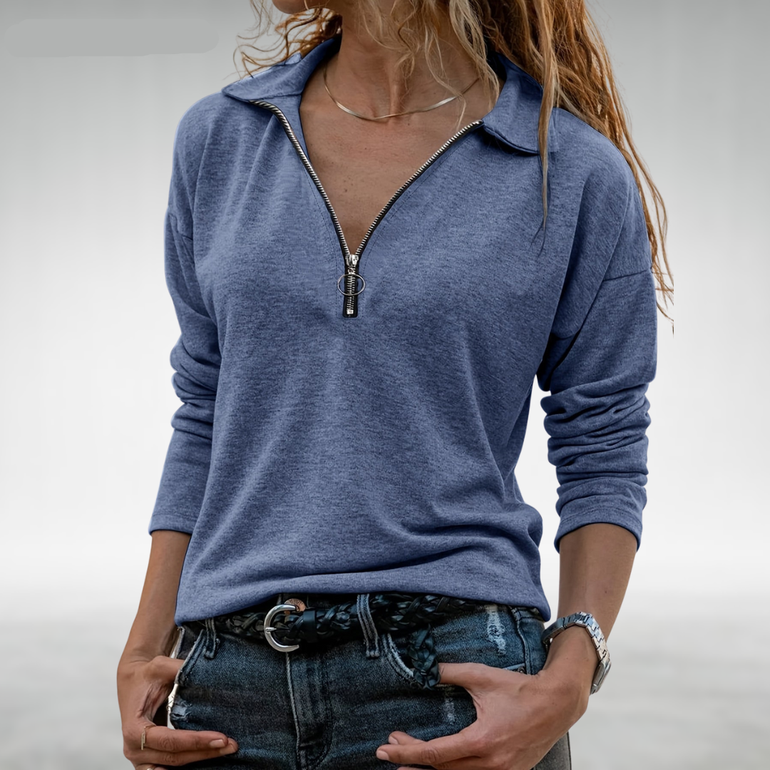 Nadine | Women's Half-Zip Sweatshirt