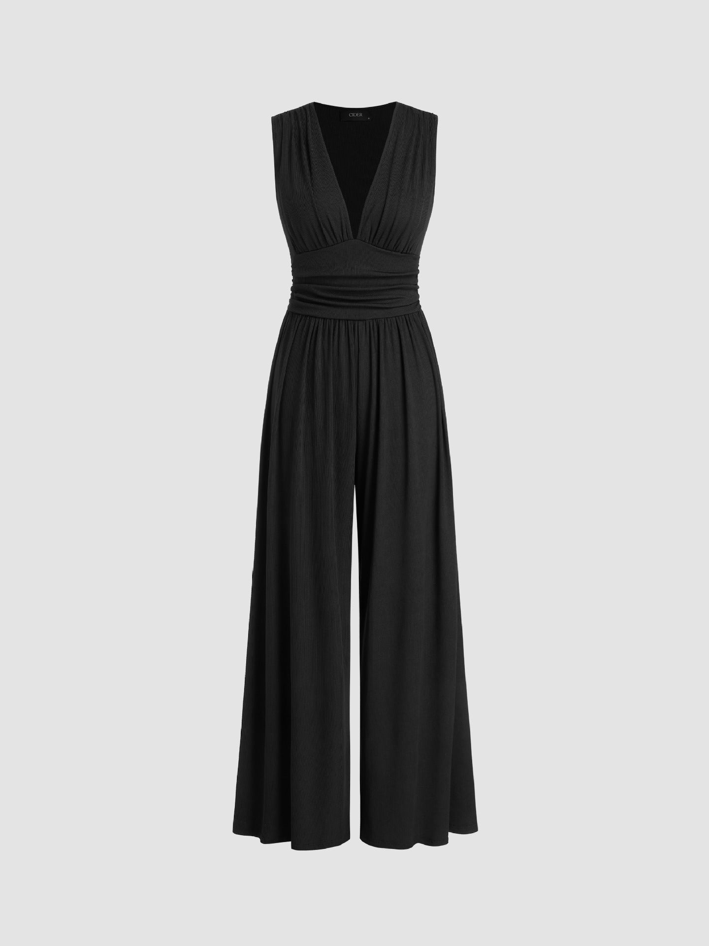 CHARITY – Elegant sleeveless jumpsuit with wide pants