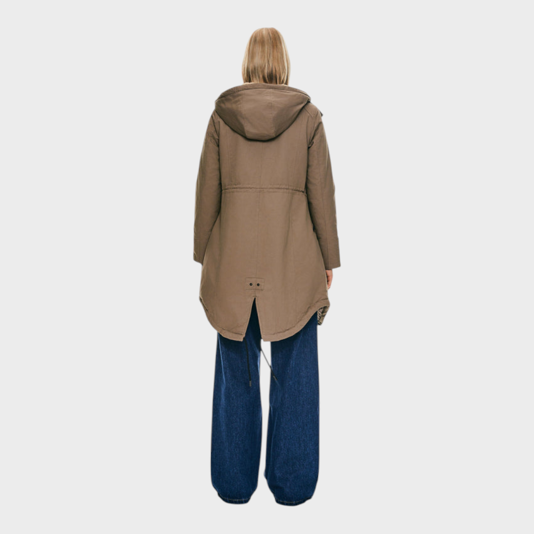 Eilish | Fleece Hooded Parka Jacket with Pockets