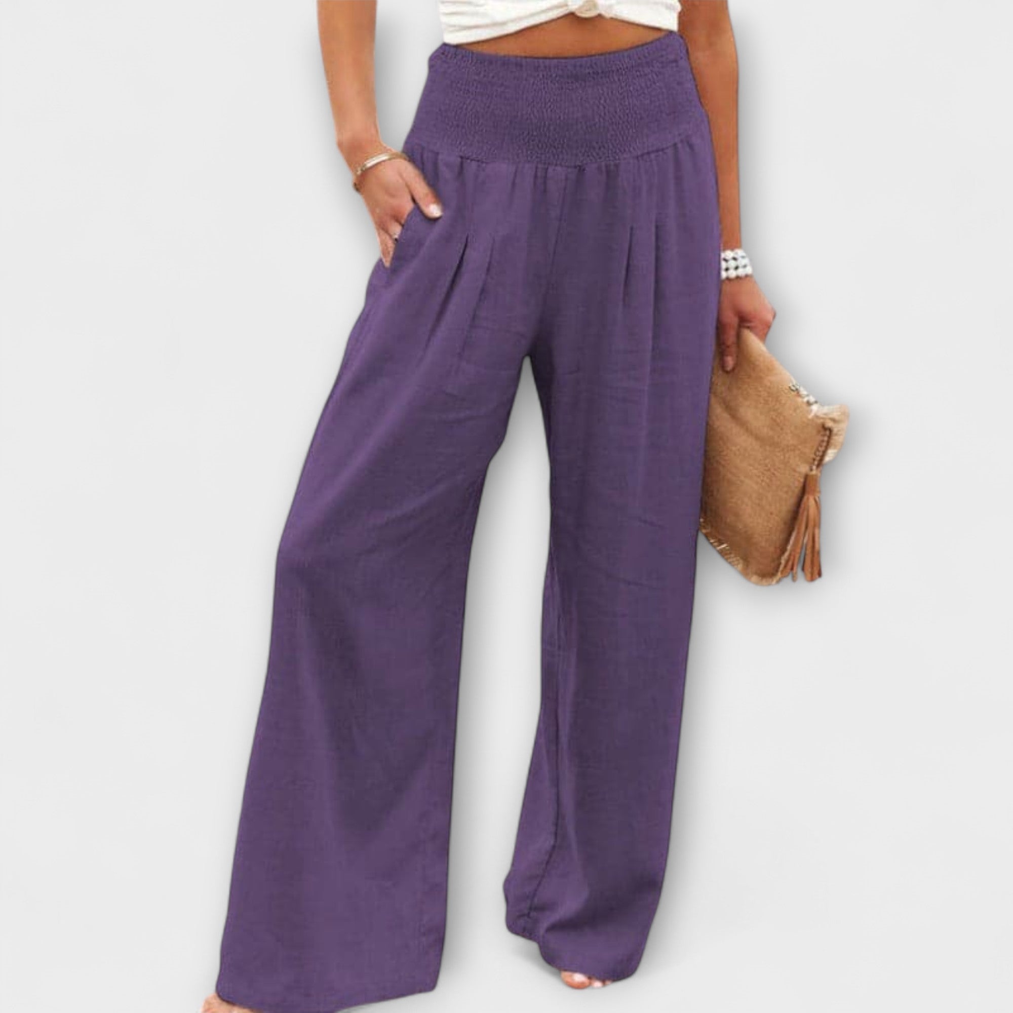 Thearya - Loose and casual linen pants