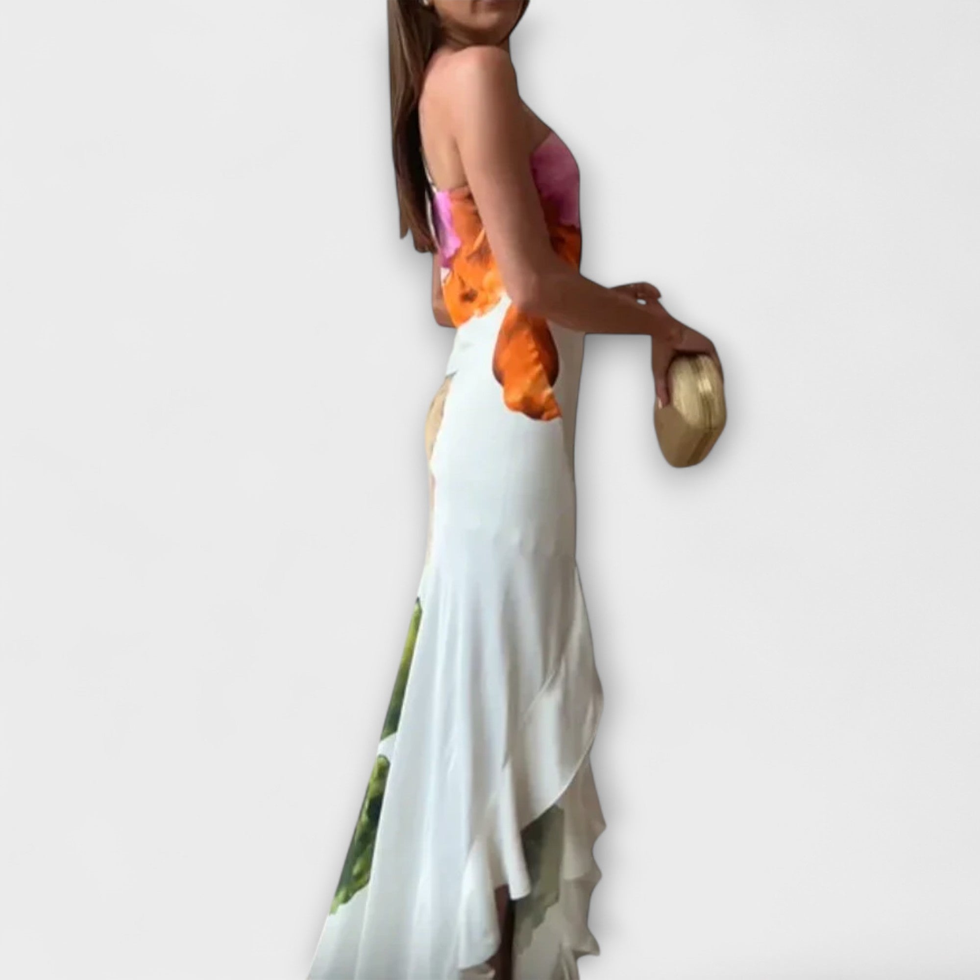 Zami — Elegant Patchwork Maxi Dress