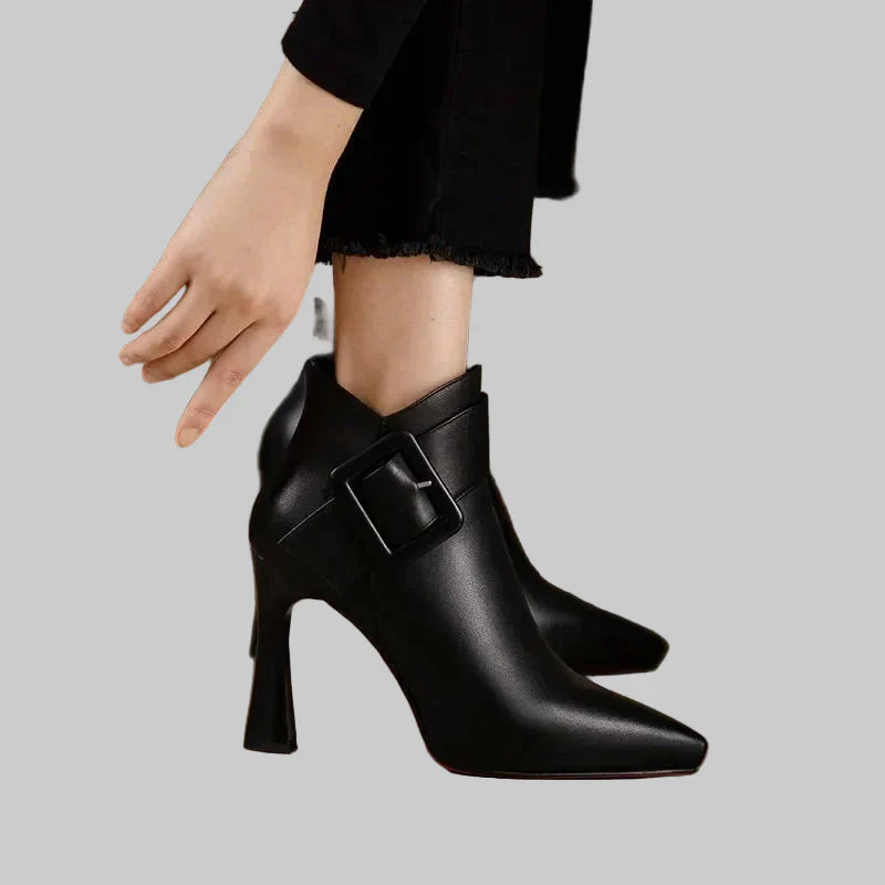 Aveline | Heeled Boots with Steel Toe