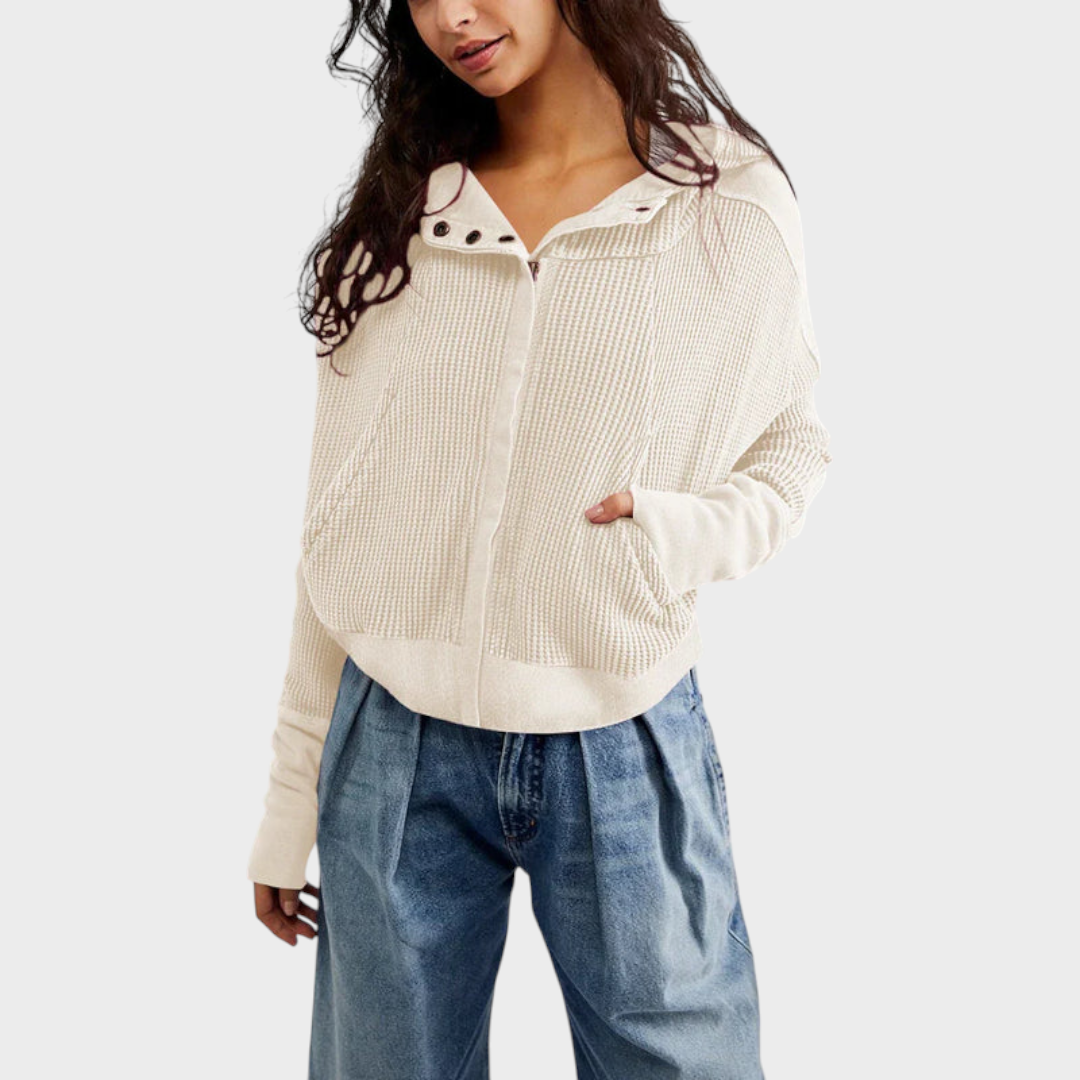 Alyssa | Valona Waffle Sweatshirt