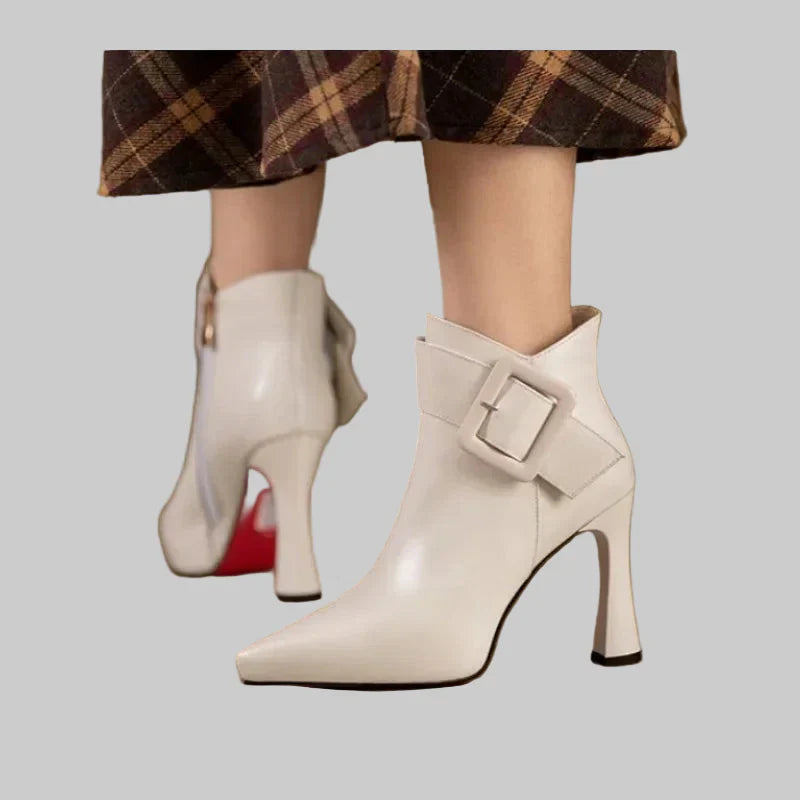 Aveline | Heeled Boots with Steel Toe