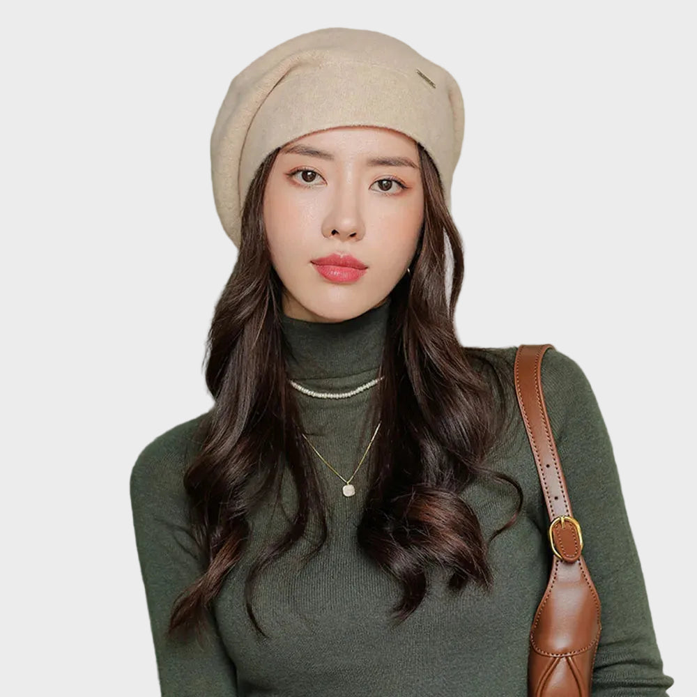 Suz - Soft cashmere blend beanie in a relaxed fit