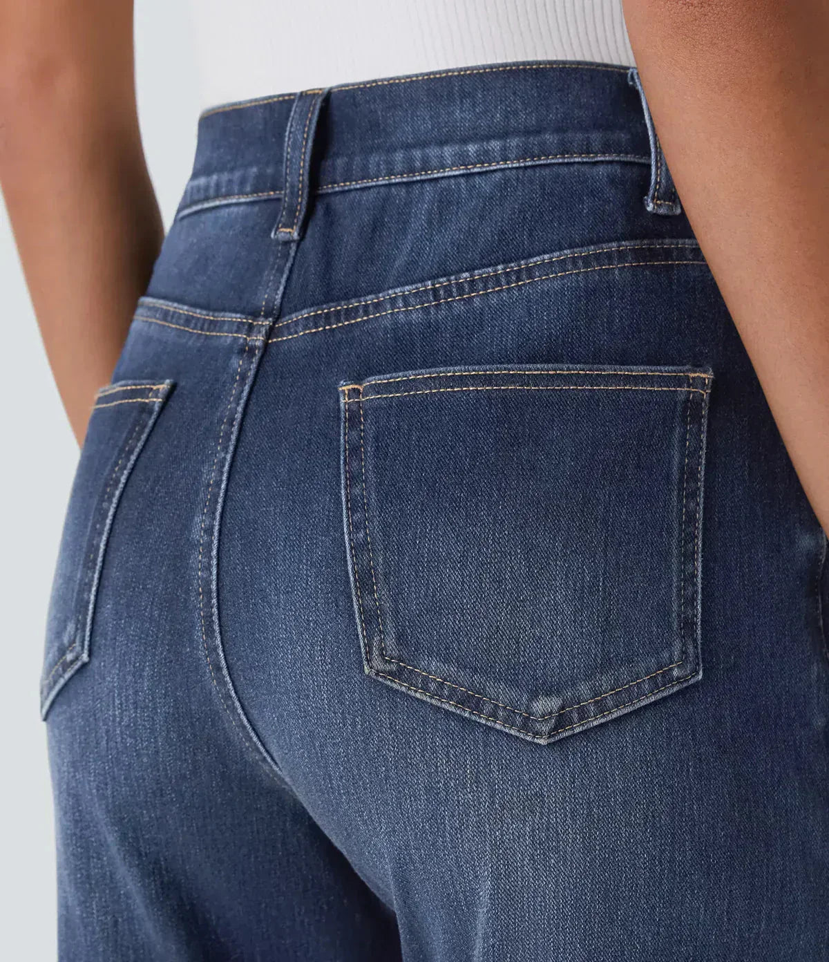 Elastic and Comfortable High Waisted Pants