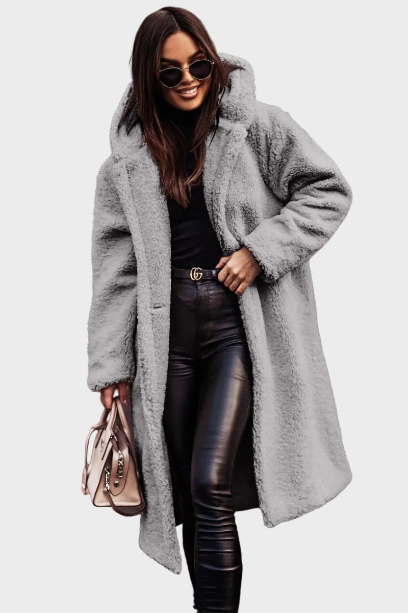 Rina | Cozy Fleece Down Jacket