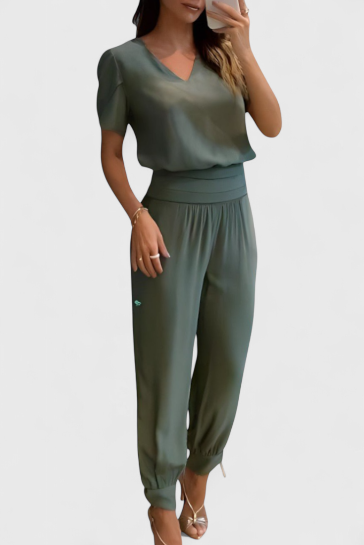 Cassandra Blouse and Pants Set