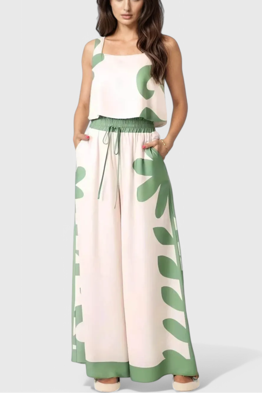 Serafina Boho Floral Sleeveless Set