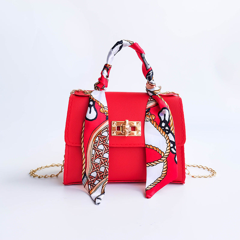 Lyla - Small Chain Bag with Silk Scarf