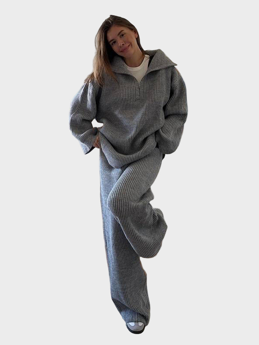 Julia - Waist-zip sweater set