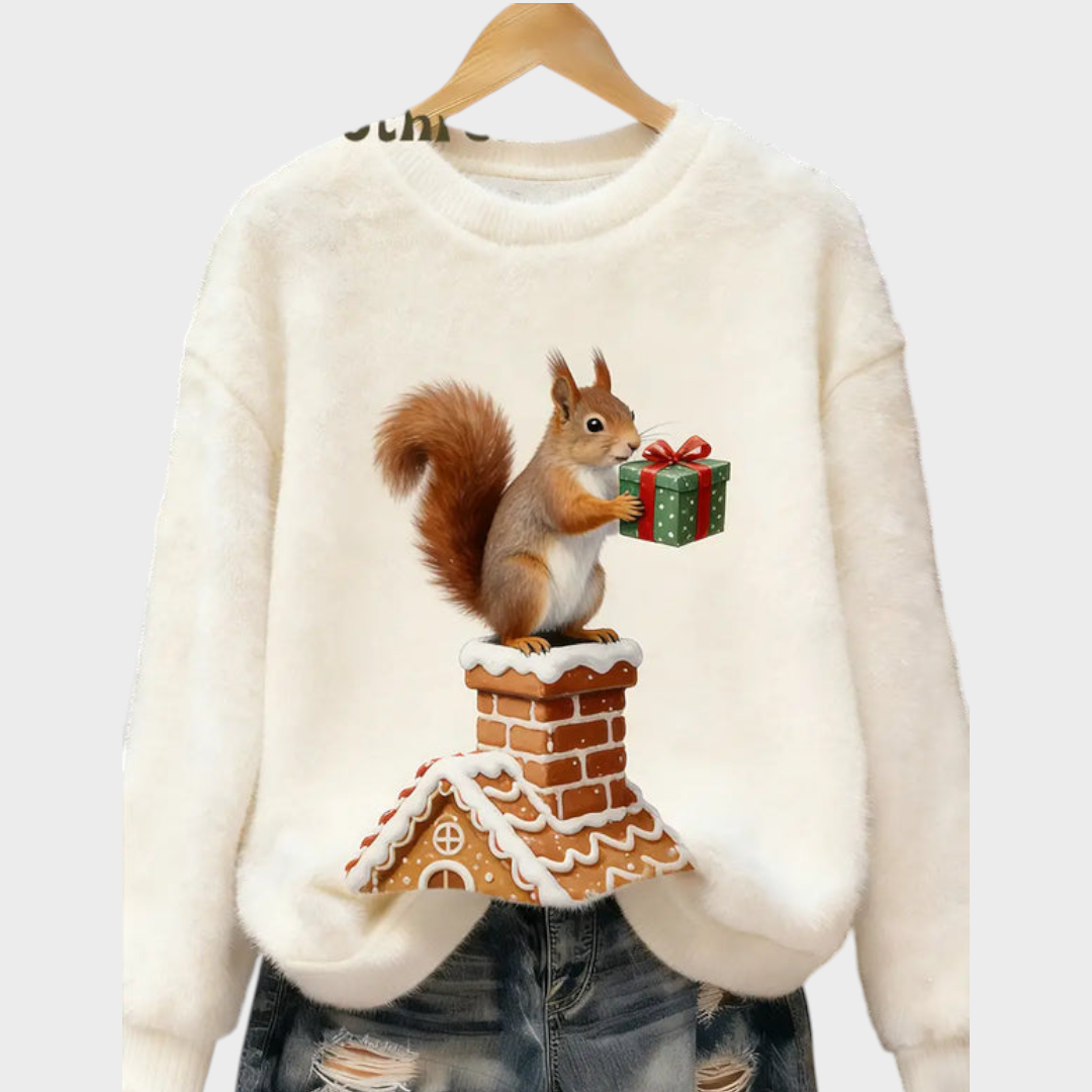 Georga | Women's Retro Animal Printed Comfortable Flannel Top