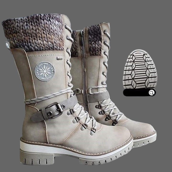 Carolina - Twist boots with side zipper