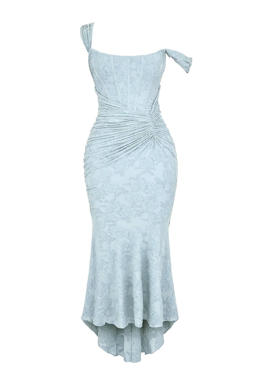 Bella | Blue bell floral maxi dress