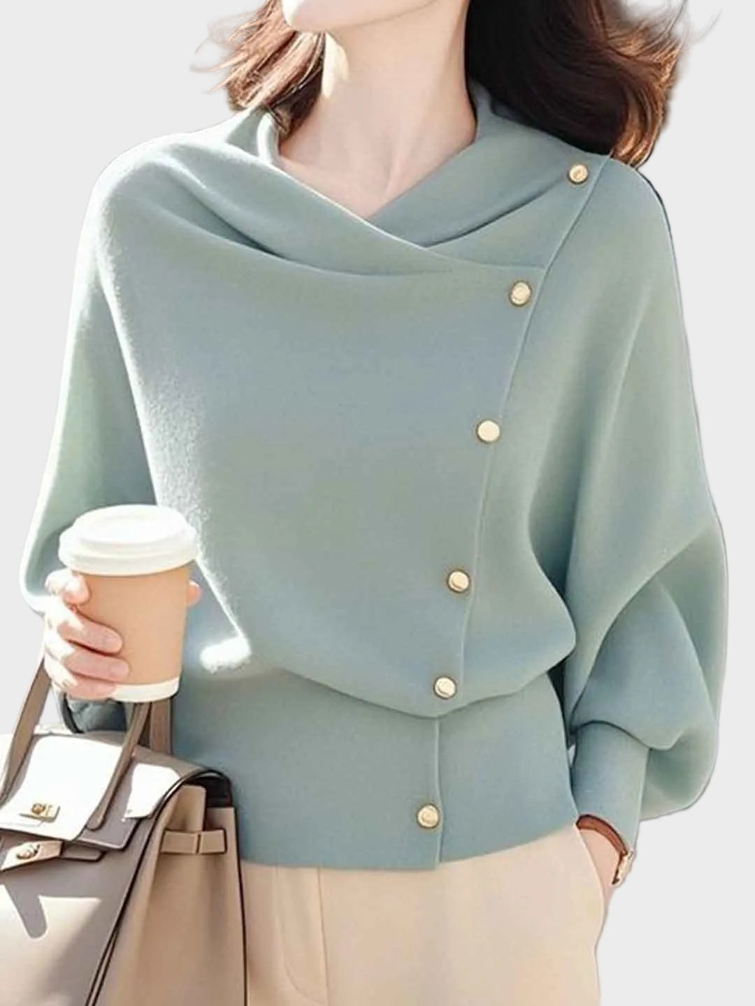 Brianna - Loose Swing Solid Color Knitted Top