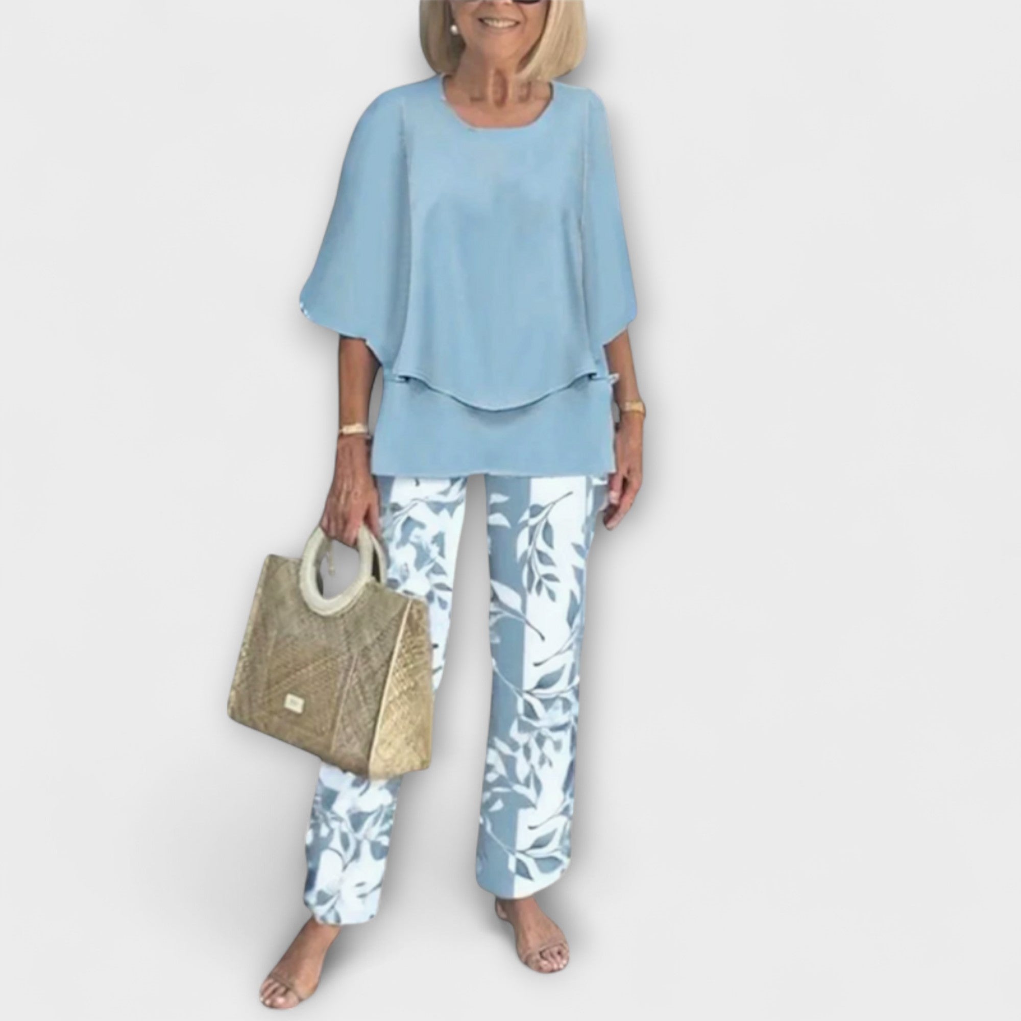 Modern Set with Comfortable Blouse and Pants