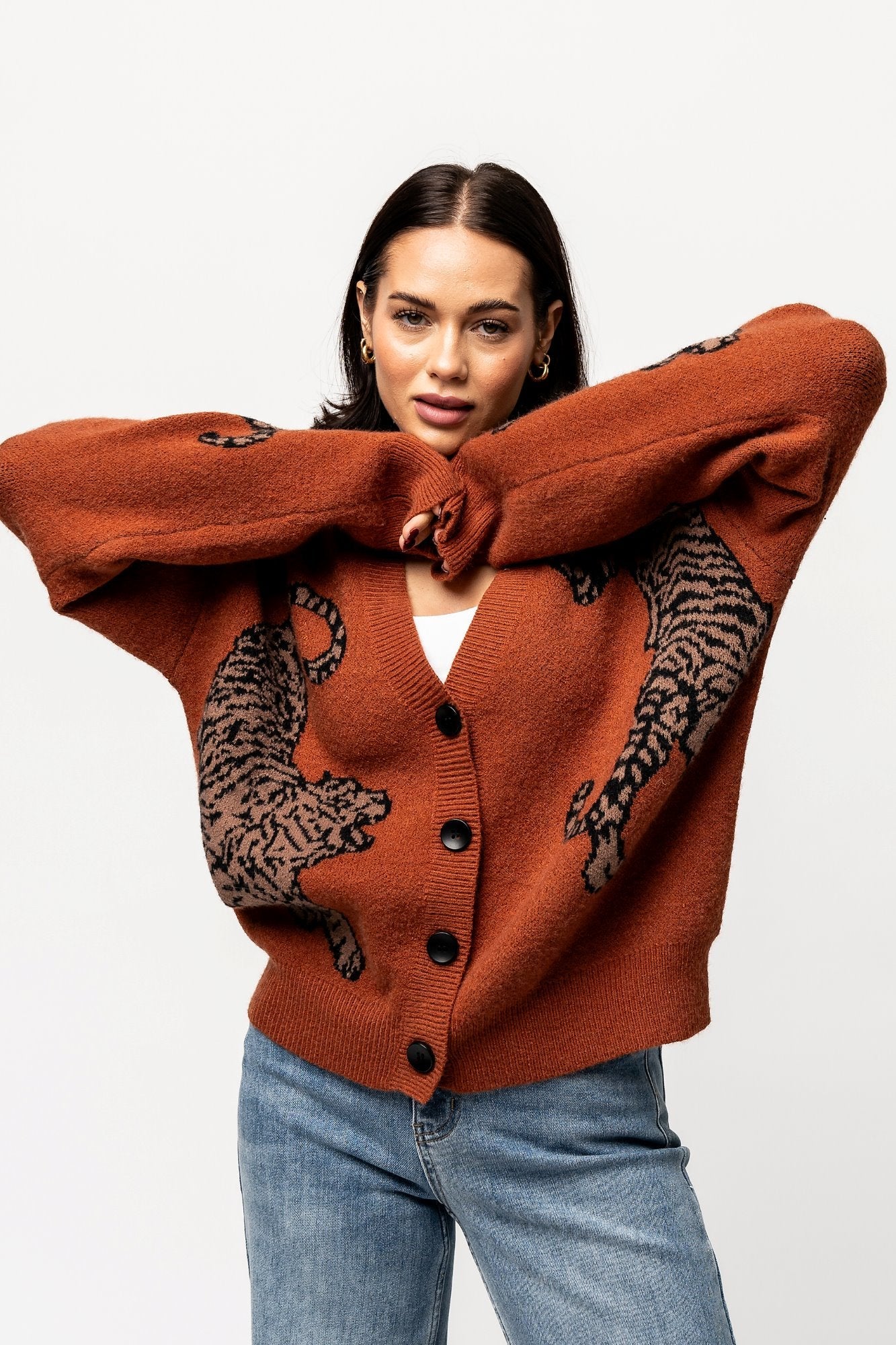 Wanda | Tigress Sweater in Rust
