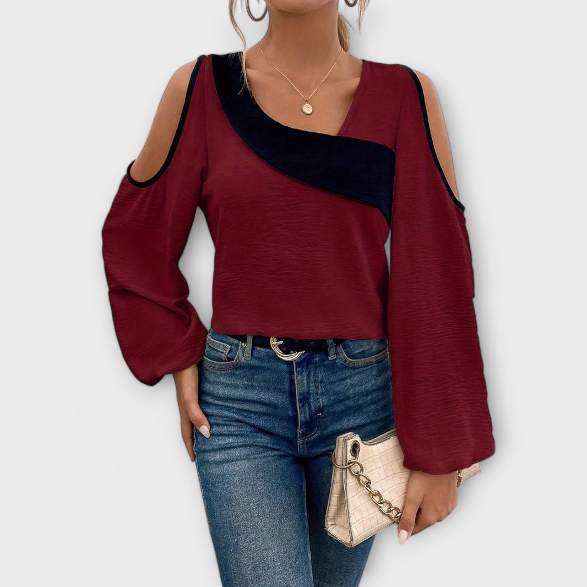 Scarlett - Square-neck blouse
