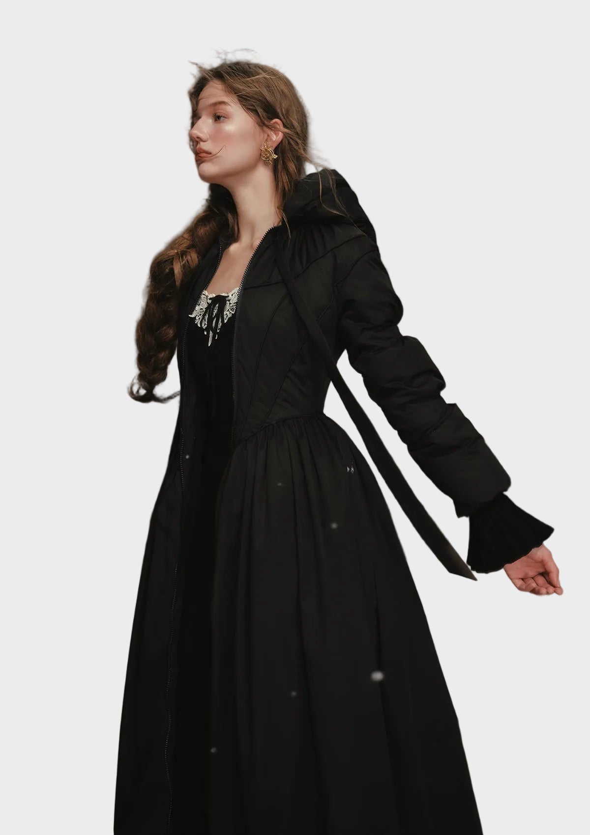 Victoria - Black and white Warrior down jacket