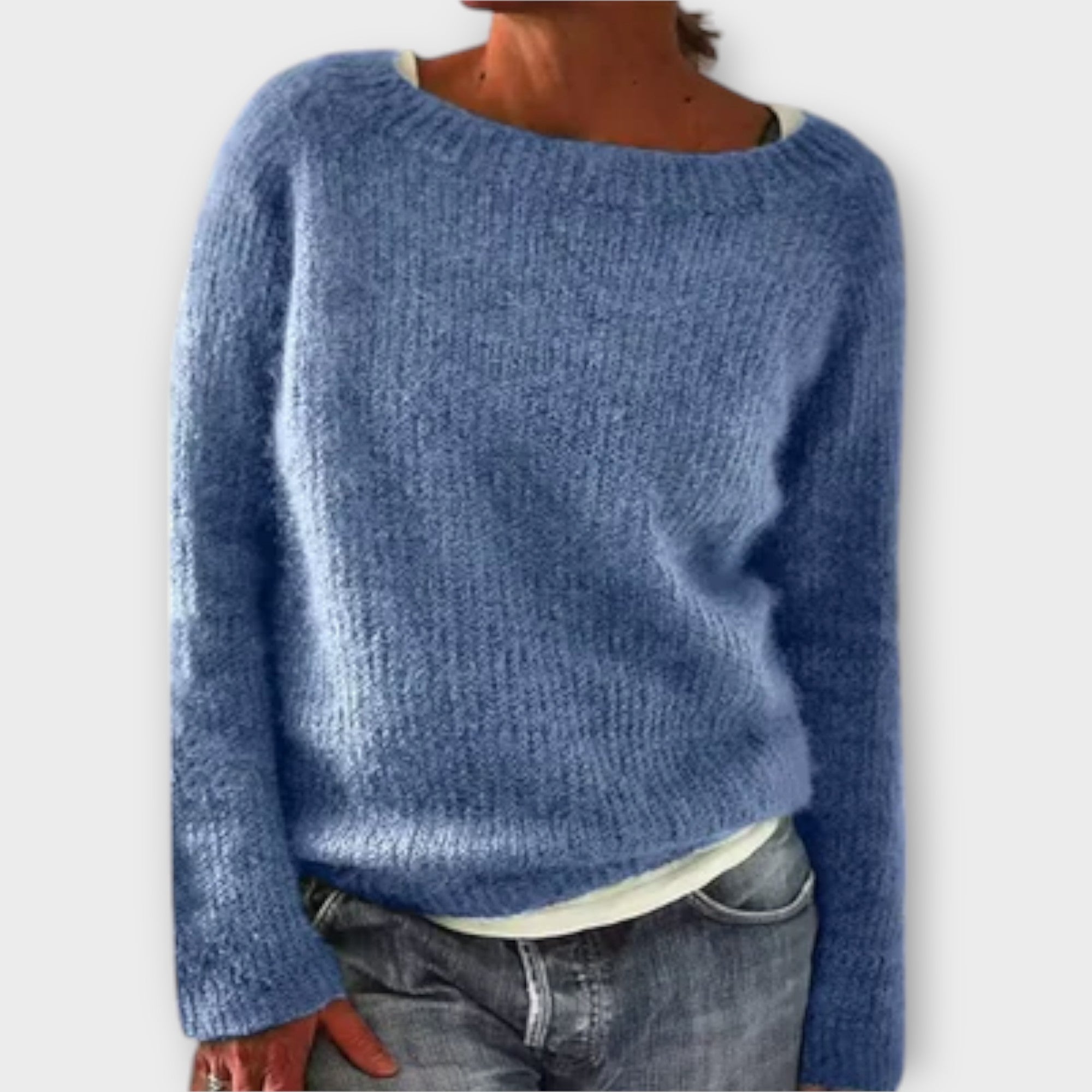 Regine – solid colored knitted sweater