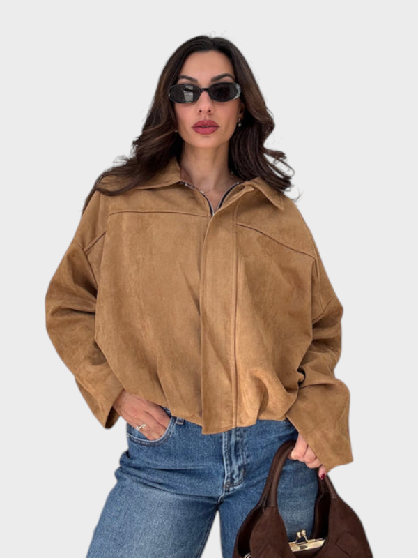 Vita | Suede bomber jacket