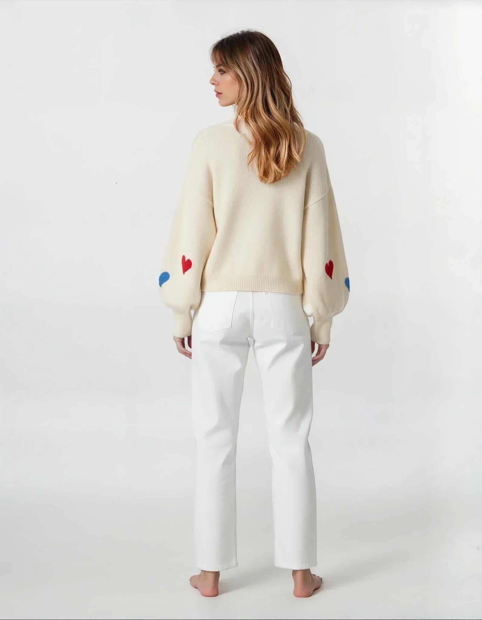 Erza | Happy Hearts Knitted Sweater