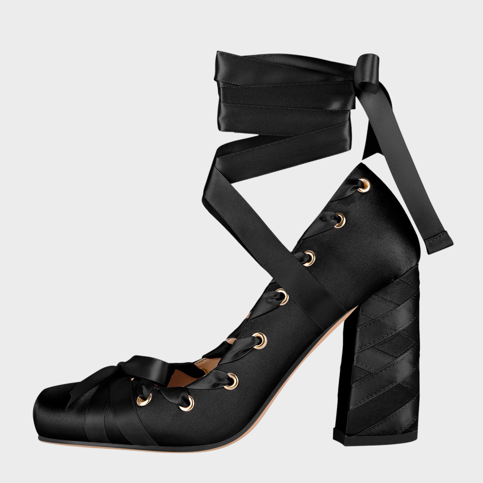 Gracelynn | Ballerina with Satin Flower and Square Toe