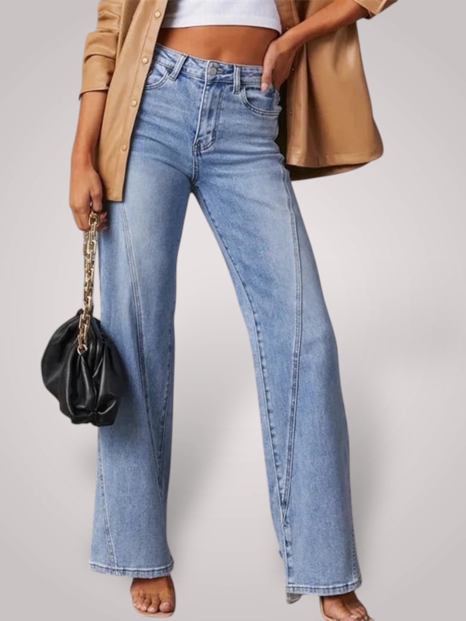 Lova | Mid-Rise Wide Leg Jeans