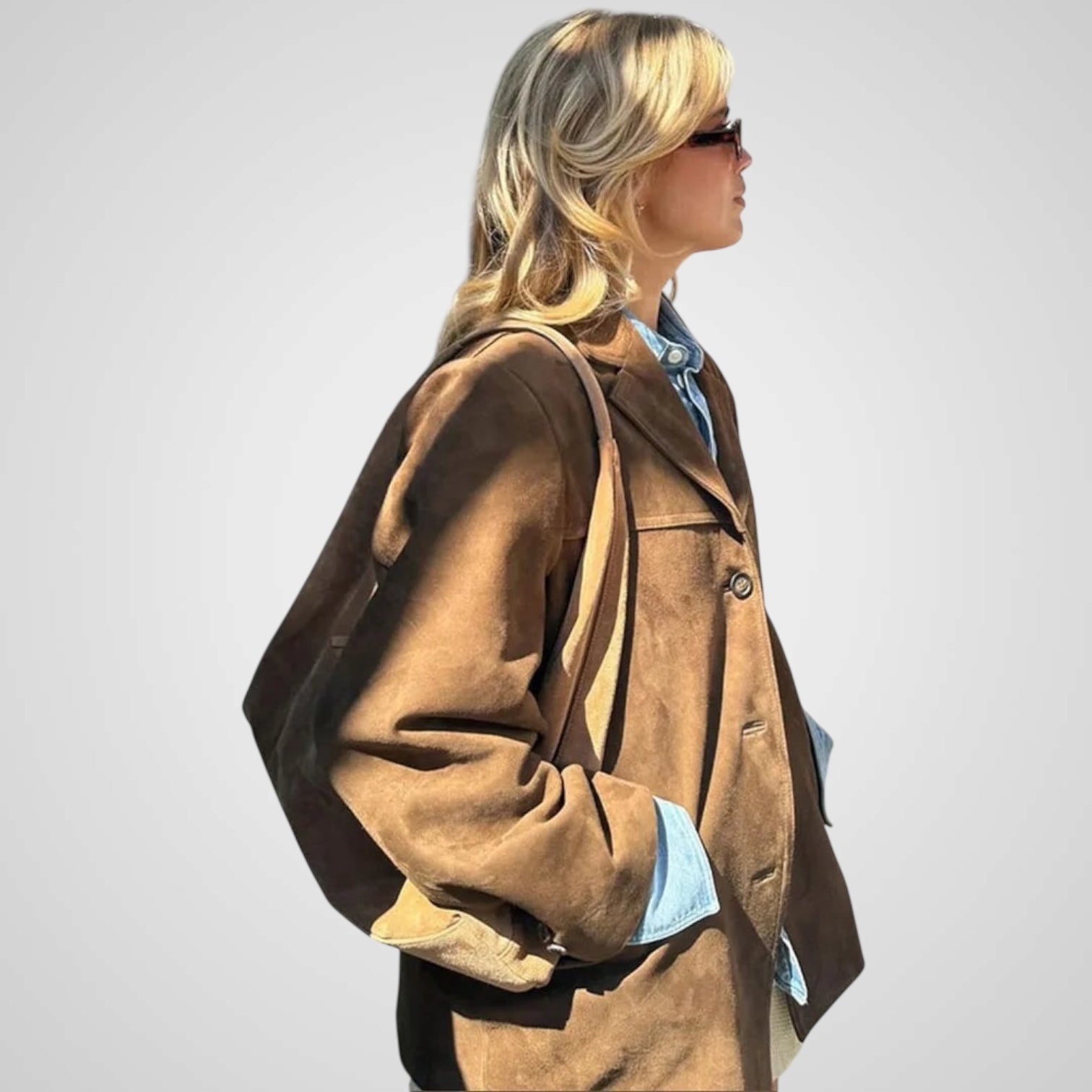 Laila | Classic brown suede jacket