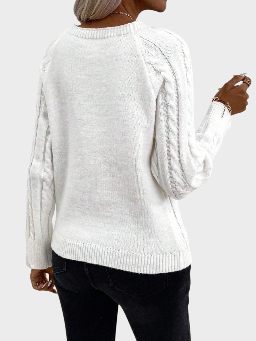 Clara – Knitted Sweater with Buttons