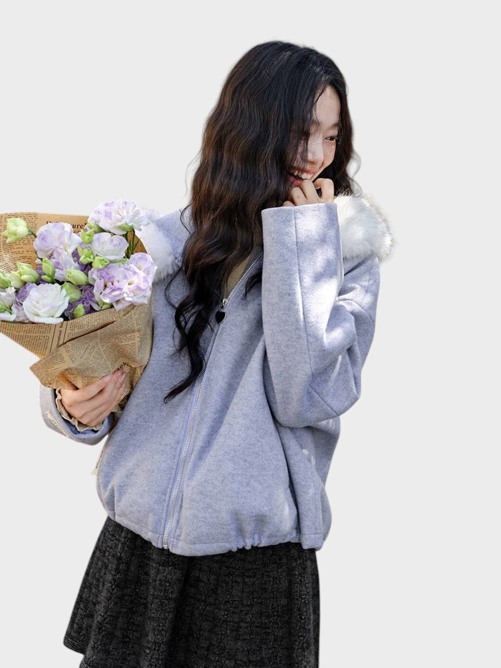 Rikke | Detachable jacket with synthetic fur