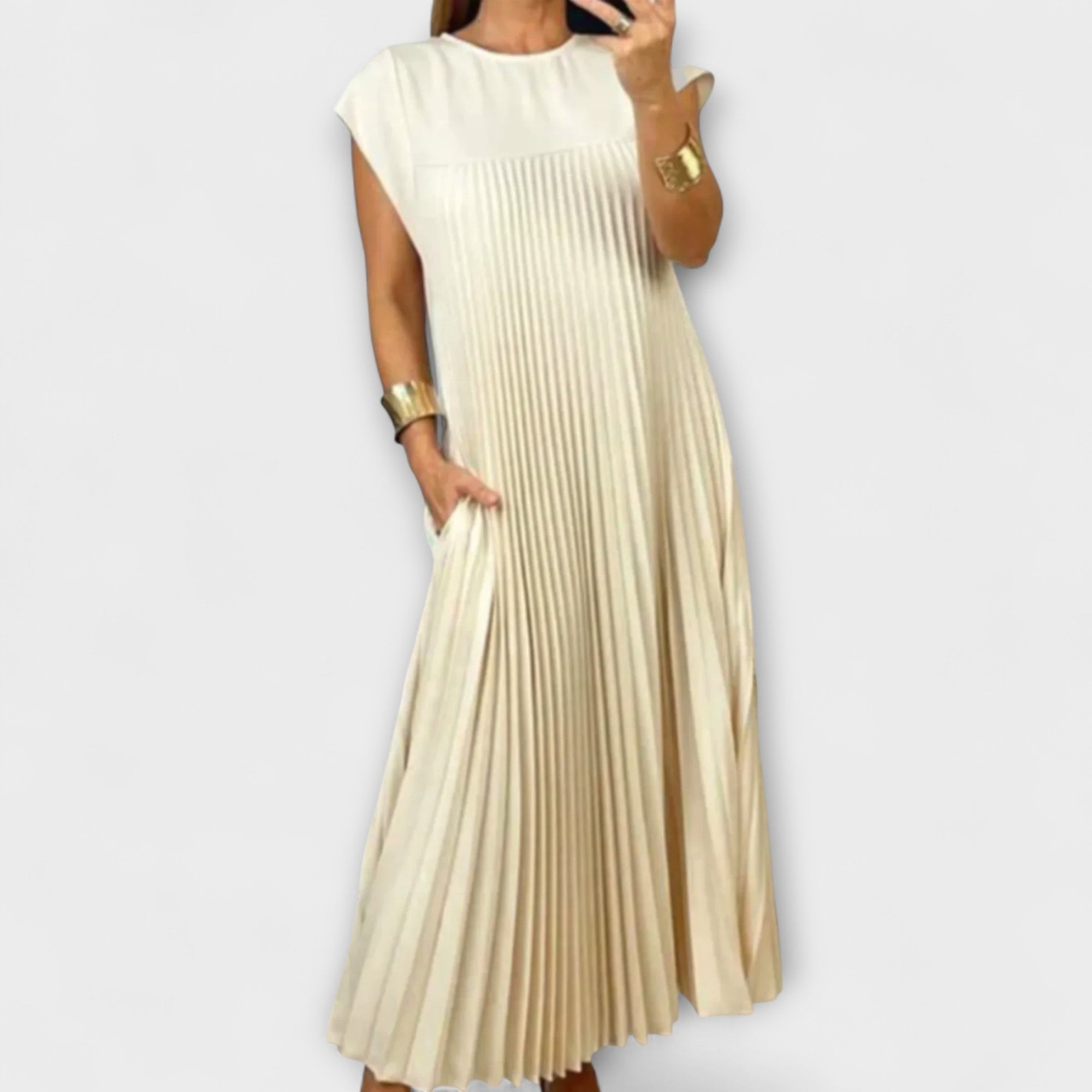 Zailer - Elegant Pleated Dress