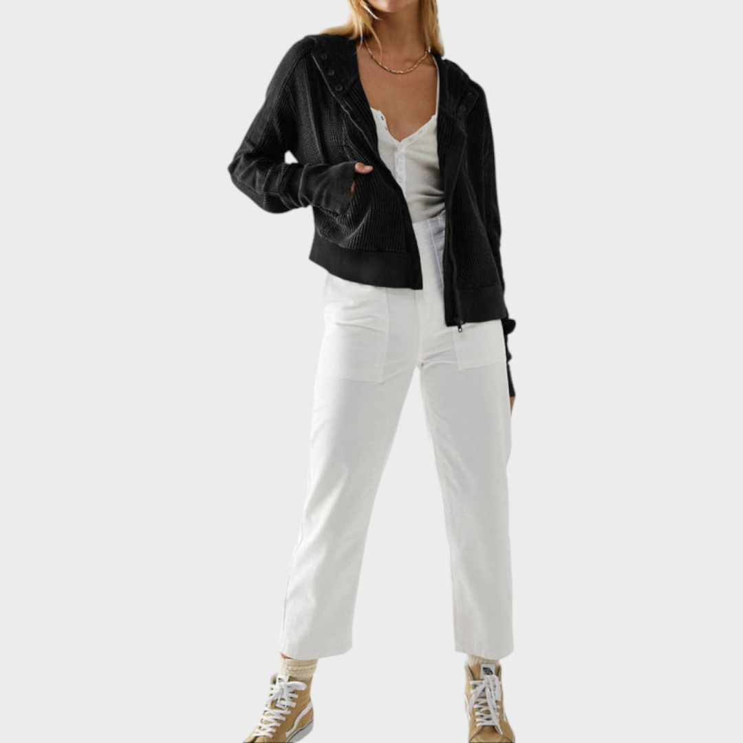 Alyssa | Valona Waffle Sweatshirt